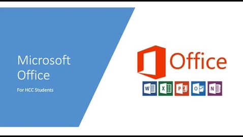 Thumbnail for How HCC Students Can Obtain Microsoft Office for Free