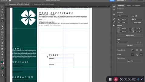 Thumbnail for ACS - InDesign Resume PT5