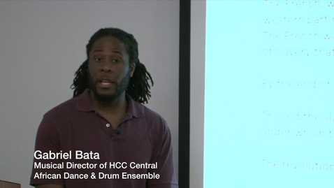 Thumbnail for Lecture: Yanvalou: The Haitian Voudoun Dance of Damballah Lecture (Part 1 of 3)