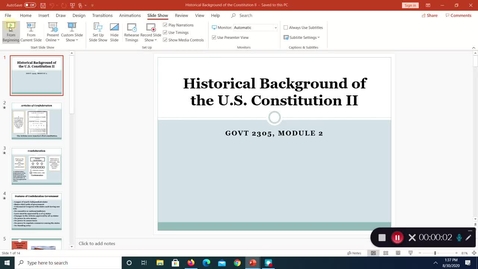 Thumbnail for Historical Background of the Consitution, II