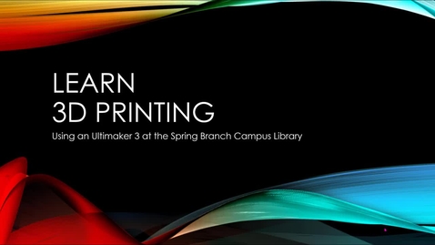 Thumbnail for How to 3D print: Basics