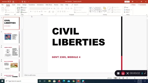 Thumbnail for Civil Liberties, September 2020