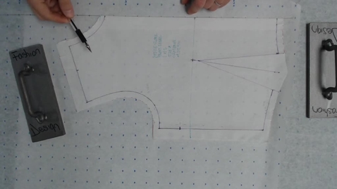 Thumbnail for entry Draping - Transfer Bodice Sloper on Paper Part 1