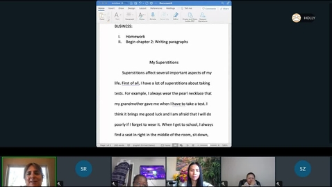 Thumbnail for Paragraph Structure (Color Coding) (1/26/23)
