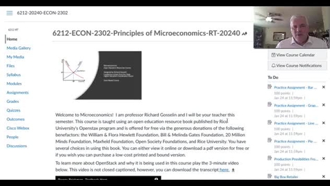 Thumbnail for ECON 2302 Spring 2021 - Orientation