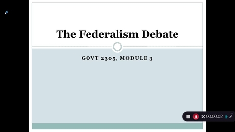 Thumbnail for entry Federalism Debate, September 2020