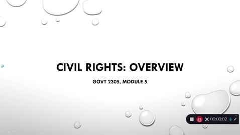 Thumbnail for entry Civil Rights Overview, September 2020