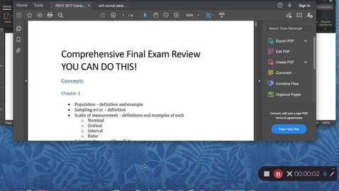 Thumbnail for entry Final Exam Review Questions 17-26, Covering 5-7