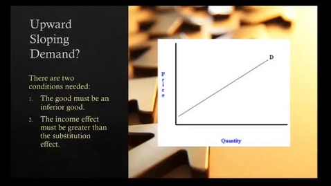 Thumbnail for Upward Sloping Demand Curve