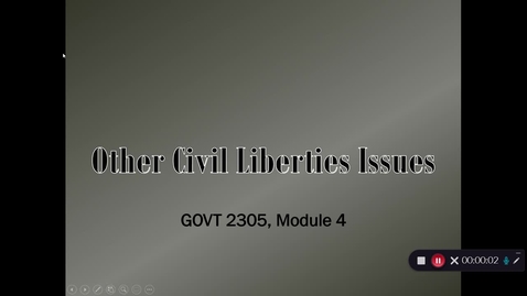 Thumbnail for Other Civil Liberties Issues, September 2020