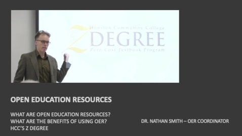 Thumbnail for OPEN EDUCATION RESOURCES - WHAT ARE OER?