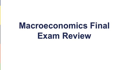 Thumbnail for Final Exam Review Part 1 of 5