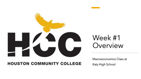 Thumbnail for Week #1 Overview - Katy High School Macroeconomics