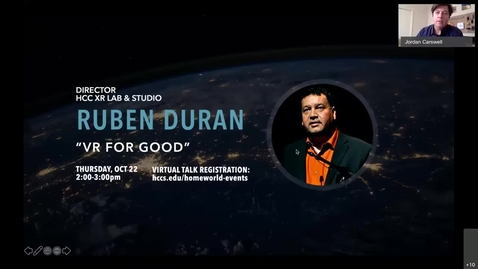 Thumbnail for entry Project Homeworld Speaker Series: VR for Good, Ruben Duran, XR Lab &amp; Studio Director