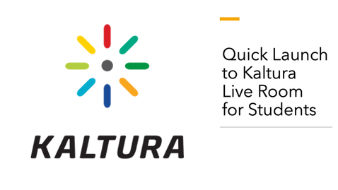 Thumbnail for How to Launch Kaltura Live Room for Students