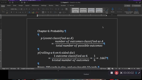 Thumbnail for Chapter 6: Probability - Basic Probability Formula (Part 2)