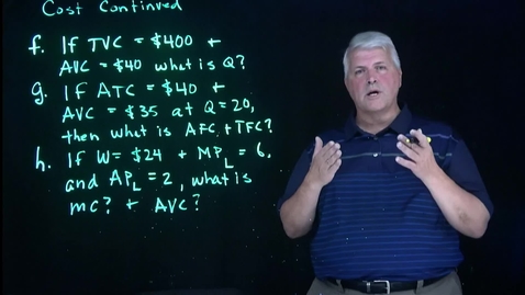 Thumbnail for entry Calculating Short-Run Costs - Part B