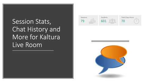 Thumbnail for Smart New Row and Session Stats for Kaltura Live Room
