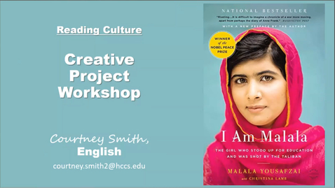 Thumbnail for Spring 2022 - Reading Culture's Project Workshop #1 (Part II)