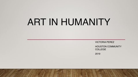 Thumbnail for entry Art and Humanity