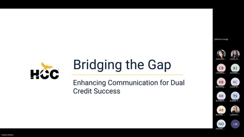 Thumbnail for Dual Credit Institute for Teaching and Learning 2025: Communications/FERPA/Compliance