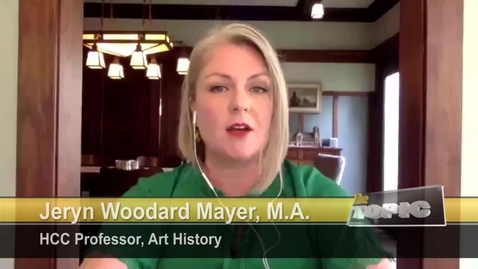 Thumbnail for entry Professor Jeryn Woodard Mayer Talks Houston Art and the Bayou City Art Festival | HCCTV's The Topic