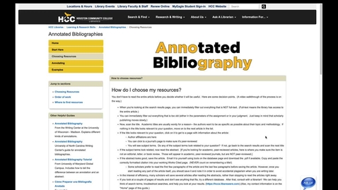 Thumbnail for (Ebsco) Finding Sources for your Annotated Bibliography