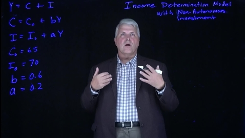 Thumbnail for Income Determination Model with Non-Autonomous Investment