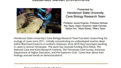 Thumbnail for HSU Cave Biology Research Team