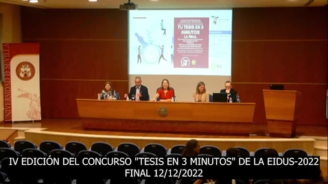 Miniatura para FINAL DEL CONCURSO TESIS EN 3 MINUTOS 2022