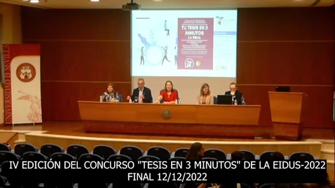 Miniatura para la entrada FINAL DEL CONCURSO TESIS EN 3 MINUTOS 2022