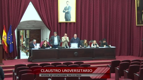 Miniatura para CLAUSTRO UNIVERSITARIO. SESIÓN DE VOTACIÓN. 4 DE DICIEMBRE DE 2024