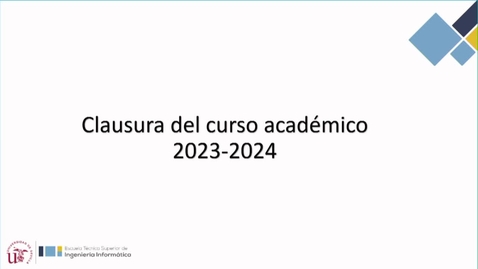 Miniatura para 04 OCTUBRE. 18:30 H.: ACTO DE CLAUSURA DEL CURSO ACADÉMICO 2023/2024. ETSII