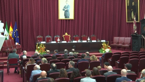 Thumbnail for ACTO SOLEMNE DE INVESTIDURA DE Dª AMPARO BELLOCH FUSTER Y D. JOSÉ MANUEL GONZÁLEZ-PÁRAMO COMO DOCTORES HONORIS CAUSA POR LA UNIVERSIDAD DE SEVILLA