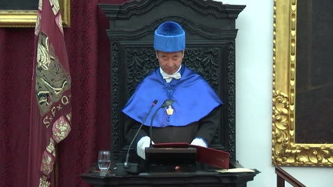 Miniatura para ACTO DE INVESTIDURA COMO DOCTOR HONORIS CAUSA AL PREMIO NOBEL DR. T. KAJITA