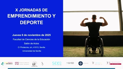 Miniatura para 06 NOVIEMBRE. 09:00 H.: X JORNADAS DE EMPRENDIMIENTO Y DEPORTE