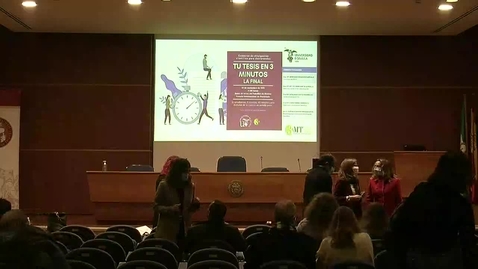 Miniatura para la entrada TU TESIS EN 3 MINUTOS LA FINAL.  25 NOV