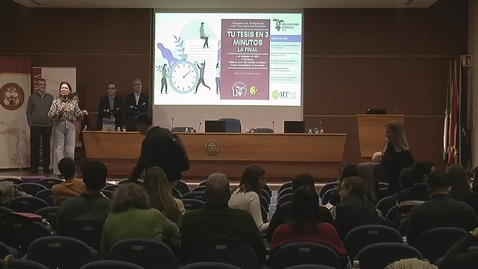 Miniatura para 04 DICIEMBRE. 17:00 H.: FINAL DEL CONCURSO &quot;TESIS EN 3 MINUTOS&quot; DE LA EIDUS-2023