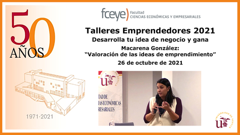 Miniatura para TALLERES EMPRENDEDORES 2021. MACARENA GONZÁLEZ - 7 OCT 2021