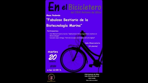 Miniatura para Fabuloso Bestiario de la Biotecnología Marina: En el Bicicletero del CRAI