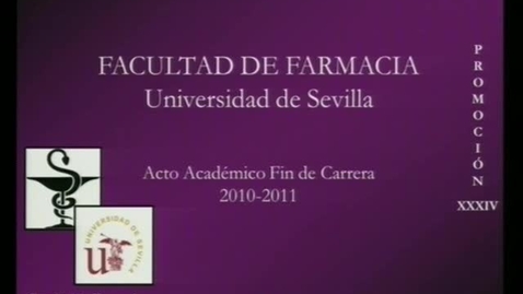 Miniatura para la entrada ACTO DE GRADUACIÓN DE FARMACIA 2011