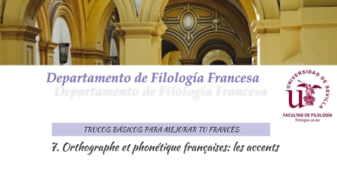 Miniatura para TRUCOS BÁSICOS PARA MEJORAR TU FRANCÉS. ORTHOGRAPHE ET PHONÉTIQUE: LES ACCENTS