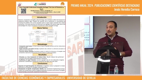 Thumbnail for PREMIO ANUAL 2024. PUBLICACIONES CIENTÍFICAS DESTACADAS. JESÚS HEREDIA CARROZA