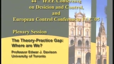 Miniatura para la entrada 44 IEEE CONFERENCE ON DECISIÓN AND CONTROL, AND EUROPEAM CONTROL CONFERENCIA ECC´05. PARTE 1/3