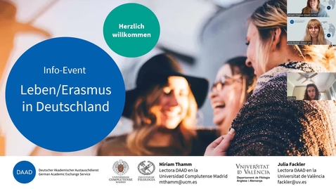 Miniatura para CHARLA INFORMATIVA ERASMUS EN ALEMANIA