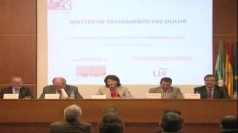 Miniatura para APERTURA DEL MÁSTER EN TRATAMIENTO DEL DOLOR. PARTE 1/3