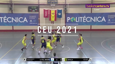 Miniatura para CEU 2021: El equipo masculino de baloncesto, campeón de España