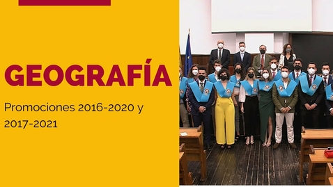 Miniatura para la entrada Graduación de Geografía: promociones 2016-2020 y 2017-2021
