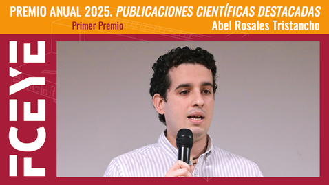 Miniatura para PREMIO ANUAL 2025. PUBLICACIONES CIENTÍFICAS DESTACADAS.  ABEL ROSALES TRISTANCHO (PRIMER PREMIO)