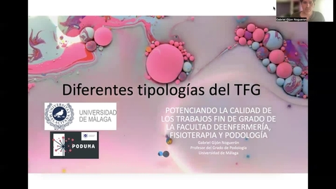 Miniatura para Diferentes tipología del TFG. Profesor Gijón